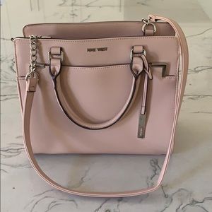 Pink Mauve Nine West Crossbody Shoulder Tote Bag
